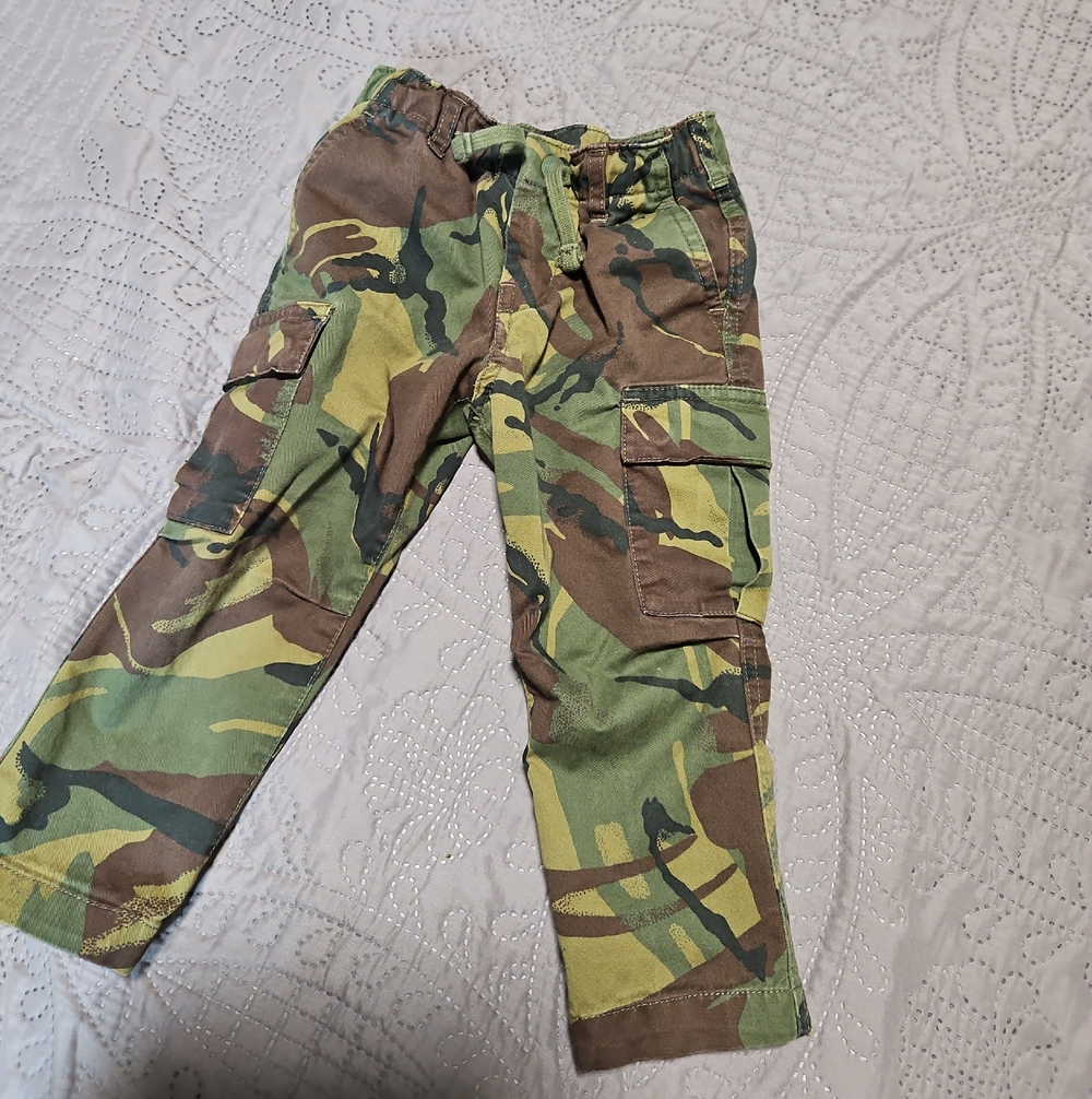 Polo by Ralph Lauren Woodland Camo Elastic Waist Cargo Pants